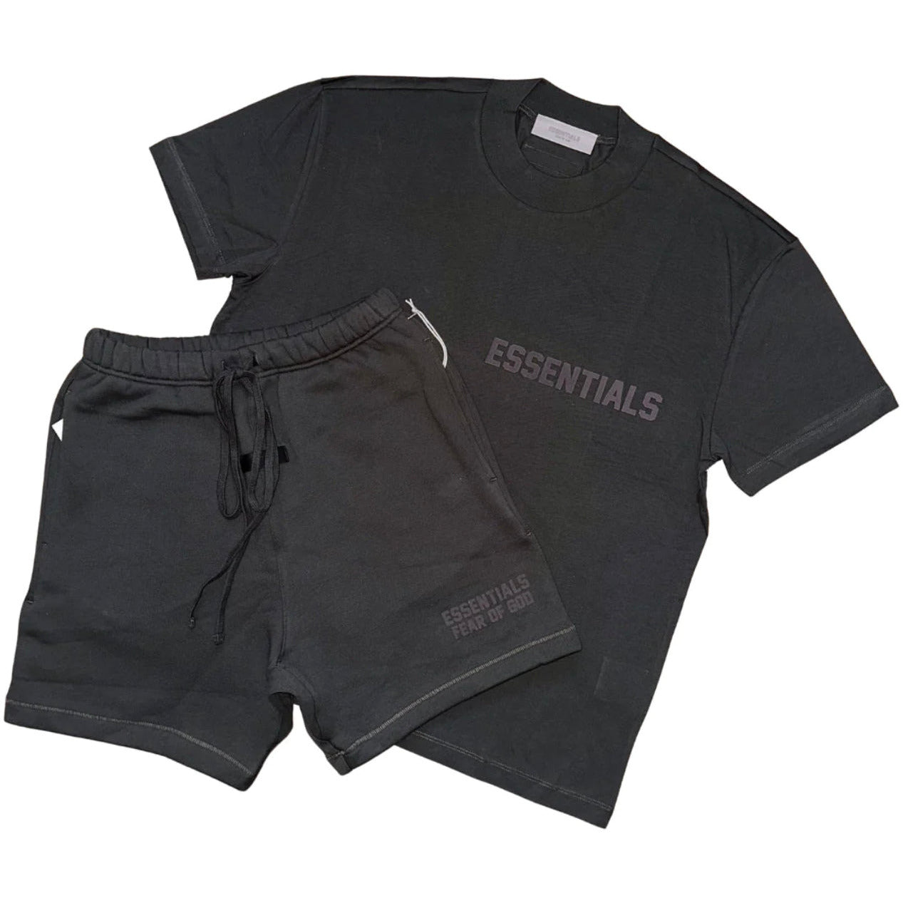 Fear Of God Essentials Off Black Short Set (FW22)