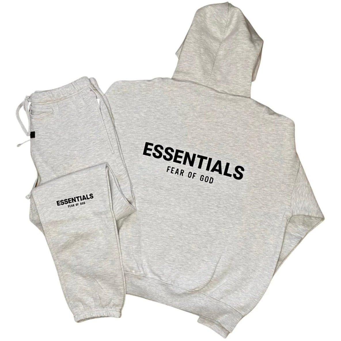 Fear Of God Essentials Light Heather Oatmeal Tracksuit (SS22)