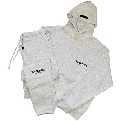 Fear Of God Essentials Light Heather Oatmeal Tracksuit (SS22)